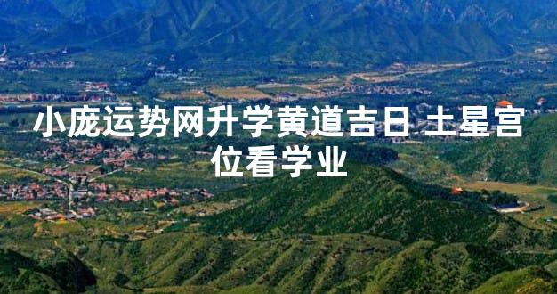 小庞运势网升学黄道吉日 土星宫位看学业